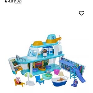 Peppa Pig Seaside Adventure Playset - Blue and Yellow